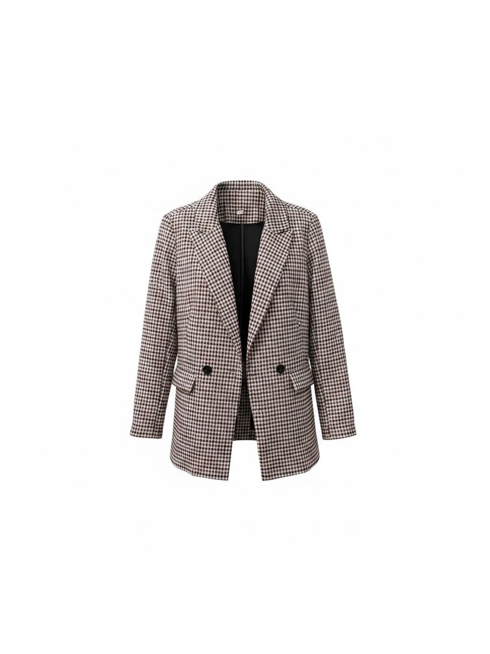 Gingham boyfriend blazer academia college corporate